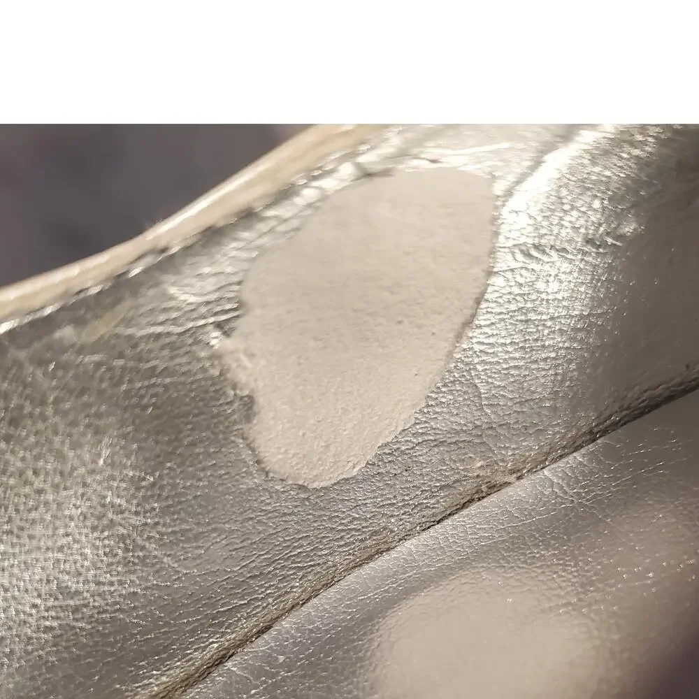 ROS HOMMERSON Size 7.5N Narrow Berry Nappa Leather in Bone Low Heel Pumps FLAW